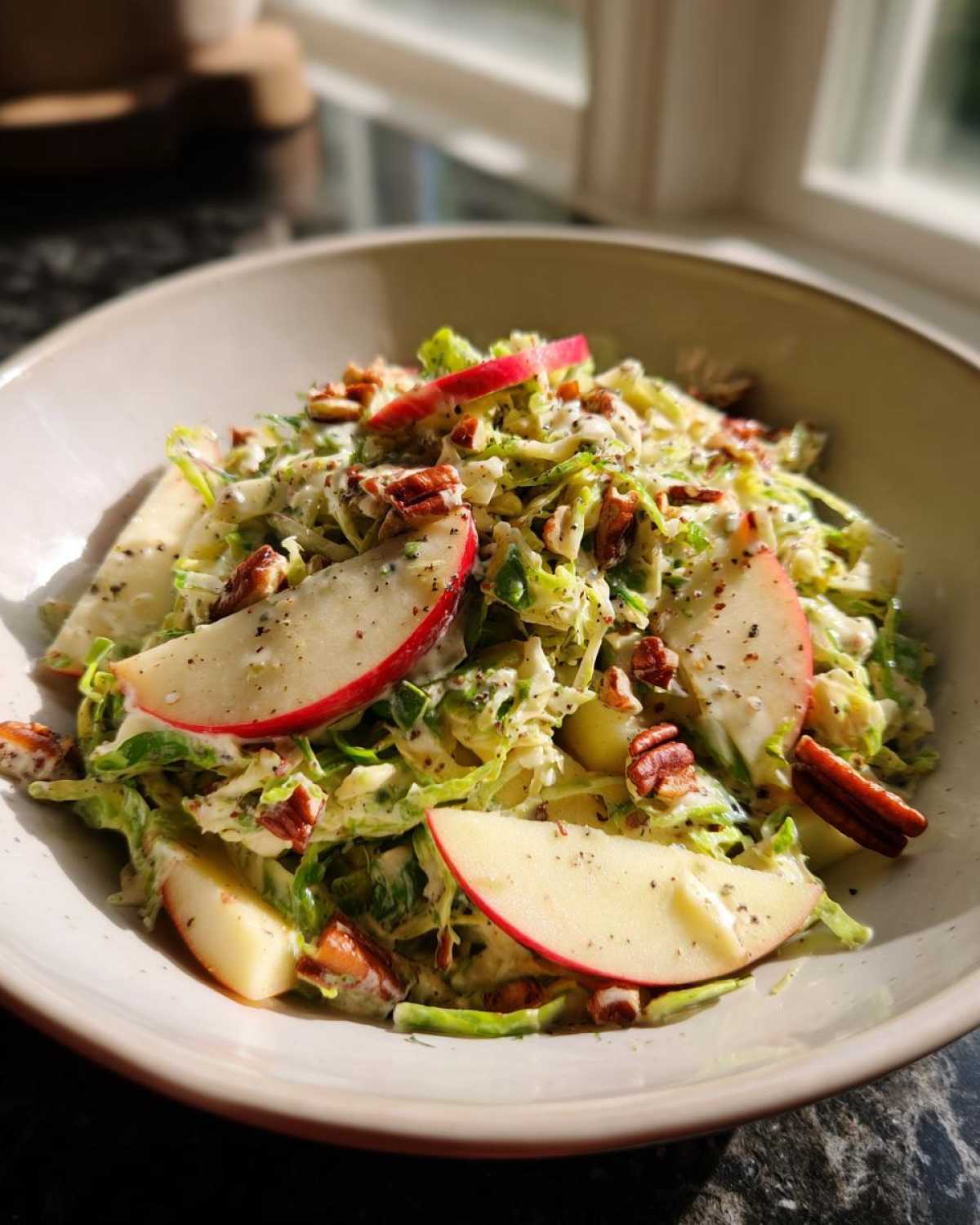 Crunchy Apple Brussels Sprout Slaw - detail 2