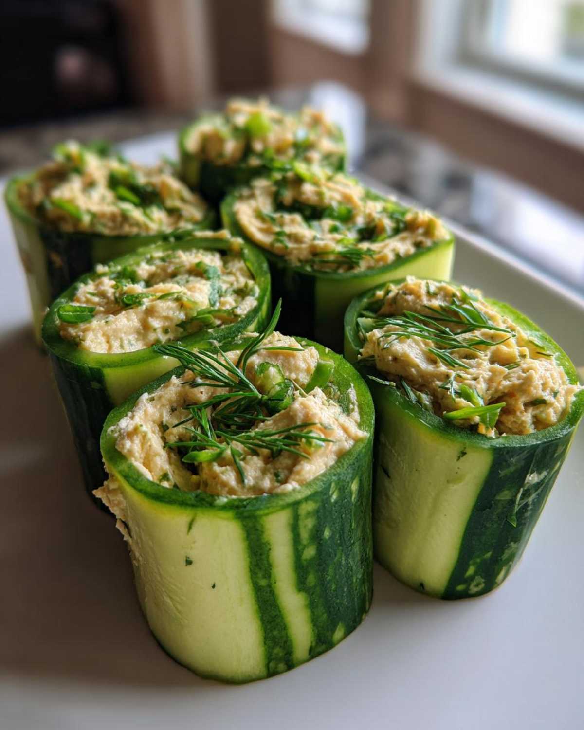 Cucumber Hummus Roll-Ups - detail 2