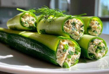 Cucumber Hummus Roll-Ups