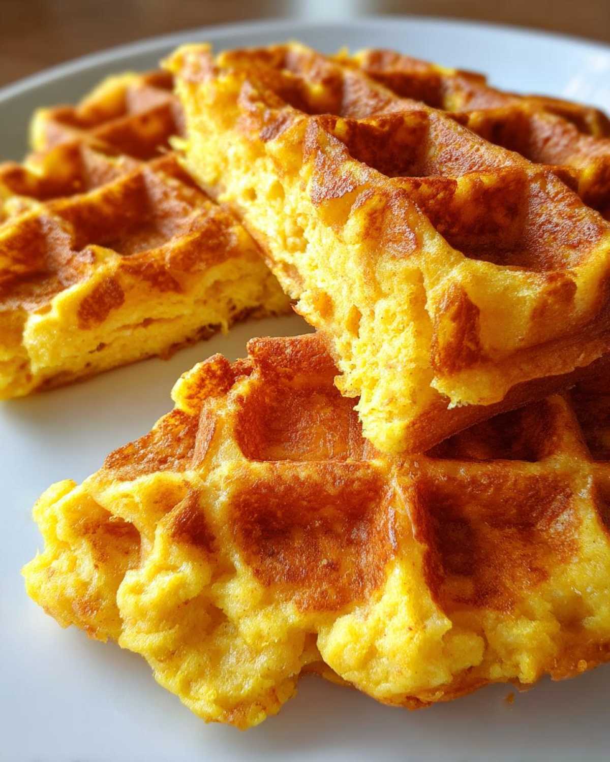 Egg-Free Vegan Cornbread Waffles - detail 1
