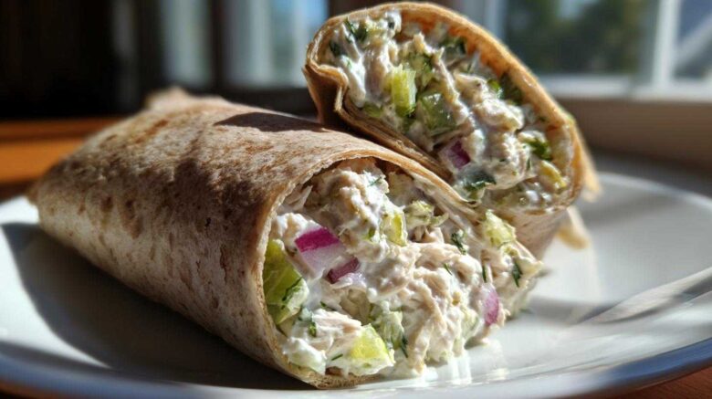 Greek Yogurt Chicken Salad Wrap