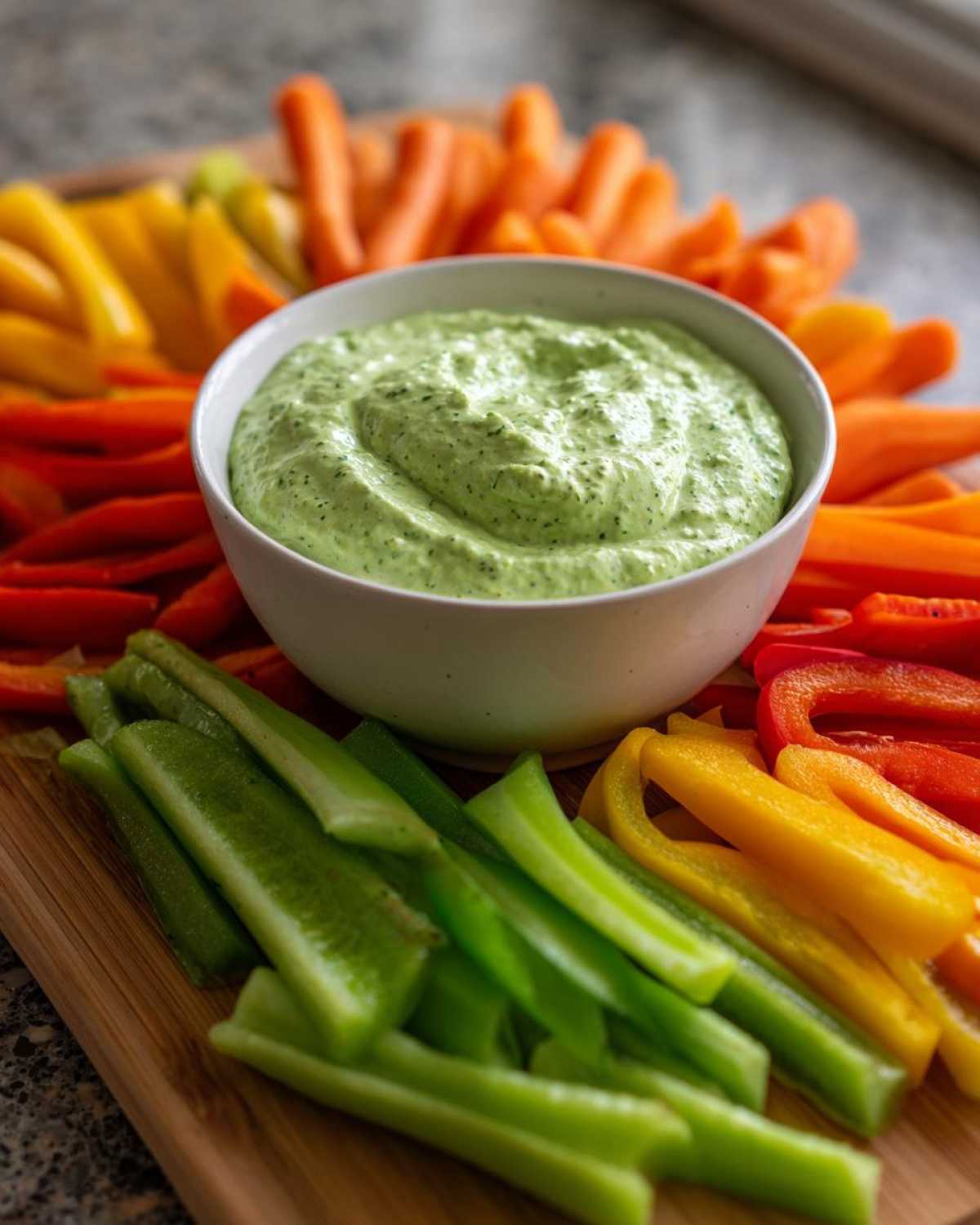 Green Goddess Veggie Dip Board - detail 2