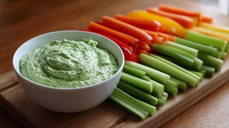 Green Goddess Veggie Dip Board
