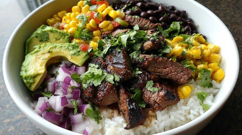 Grilled Steak Burrito Bowls