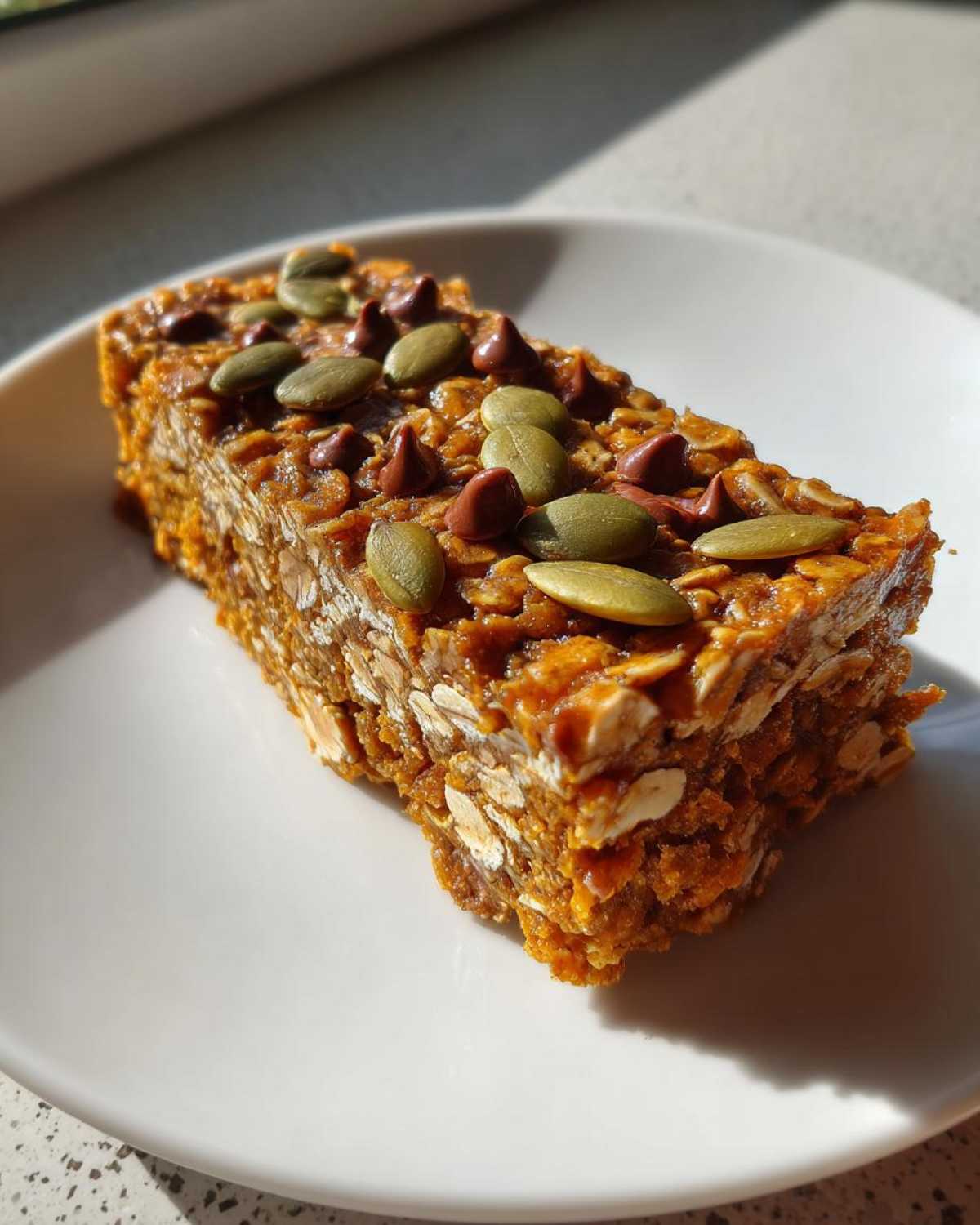 Healthy Pumpkin Spice Granola Bars - detail 2