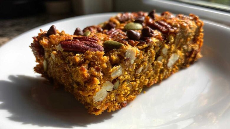 Healthy Pumpkin Spice Granola Bars