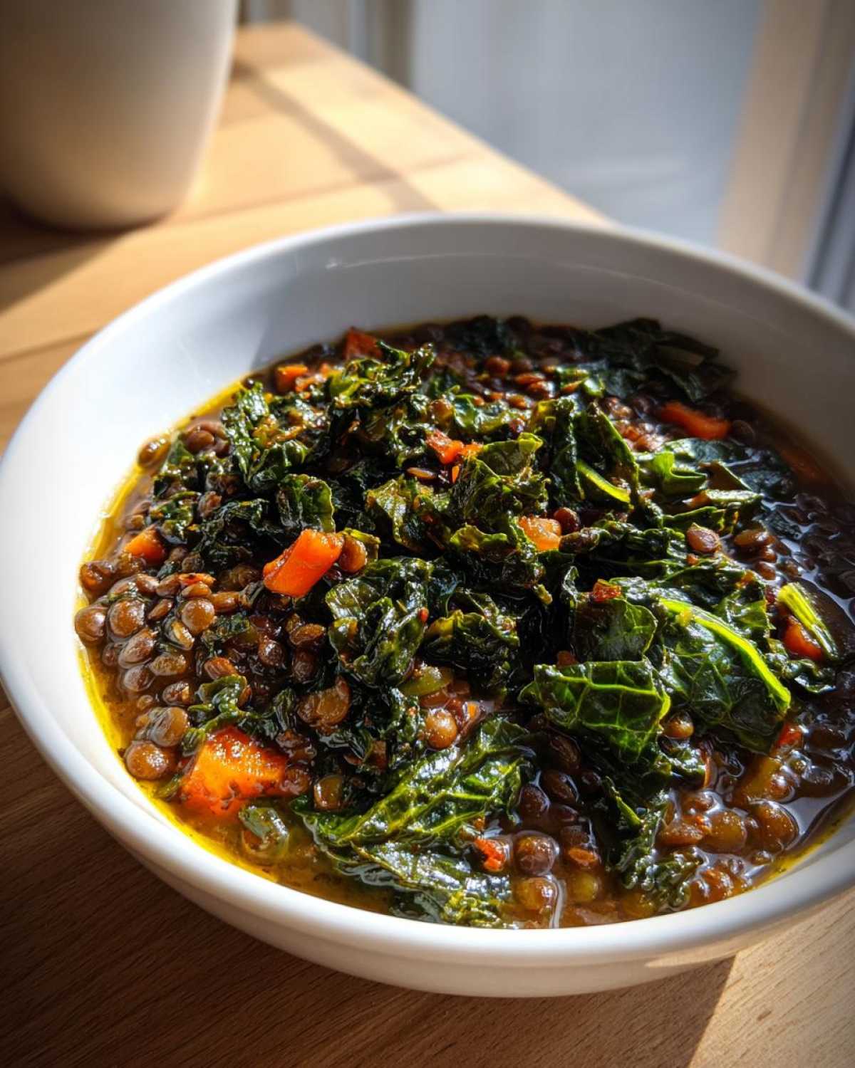 Hearty Lentil and Kale Soup - detail 4