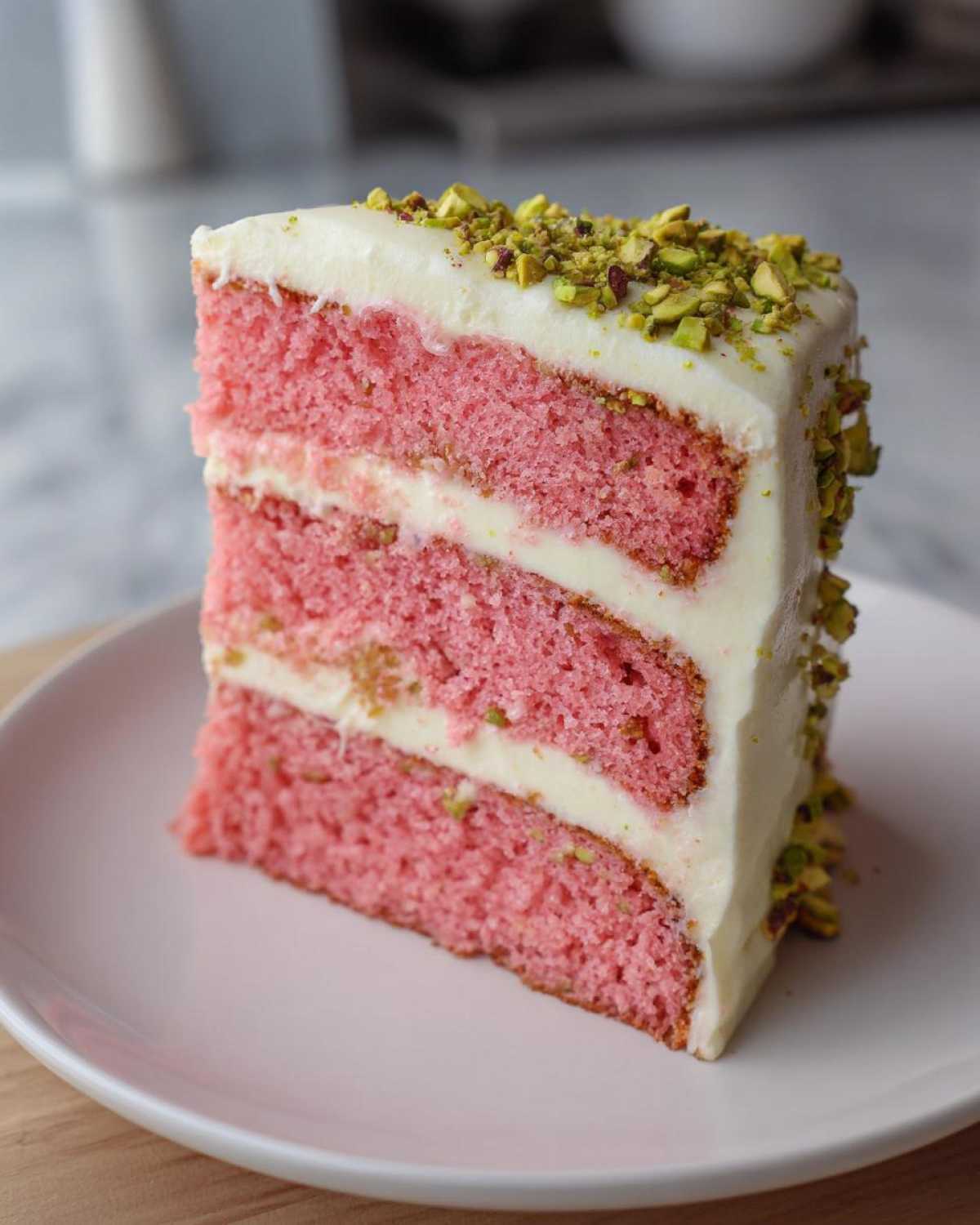 Heaven on Earth Cake (Pink Pistachio Layer Cake) - detail 1