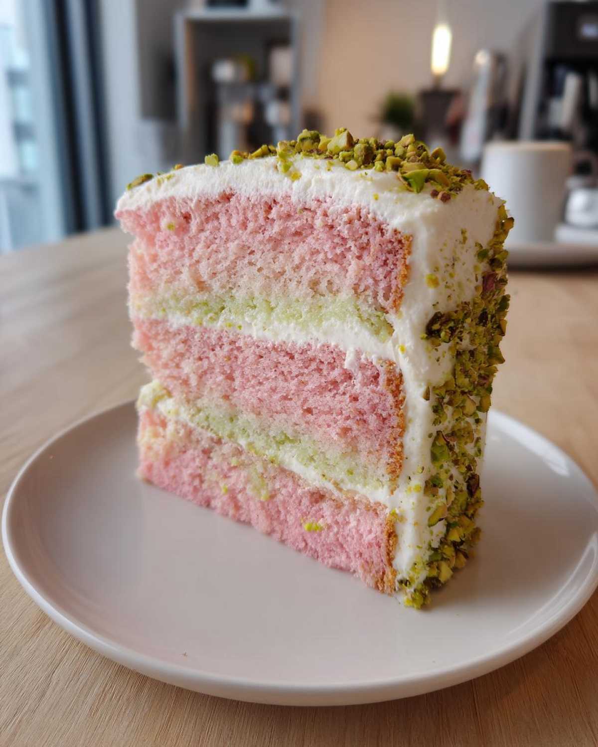 Heaven on Earth Cake (Pink Pistachio Layer Cake) - detail 4