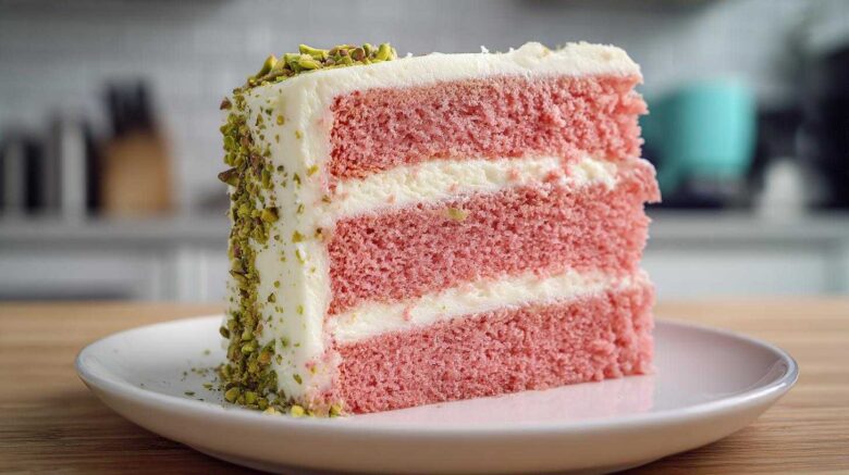 Heaven on Earth Cake (Pink Pistachio Layer Cake)