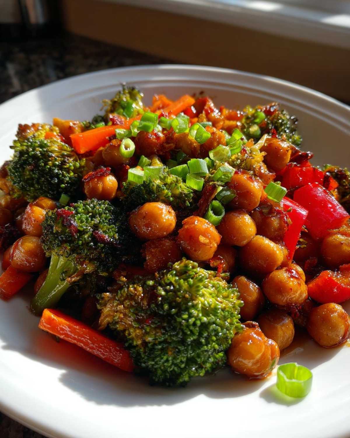 Honey Garlic Chickpea Stir Fry - detail 1