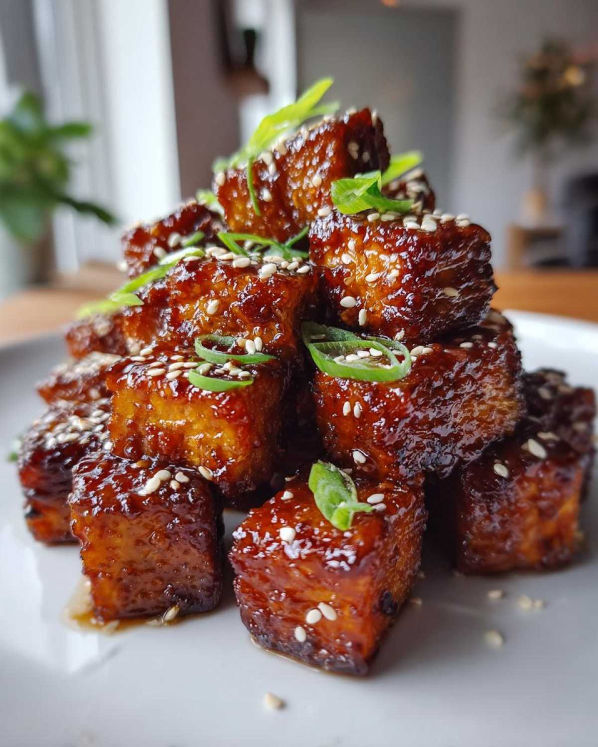 Honey Lemon Garlic Miso Tofu - detail 1