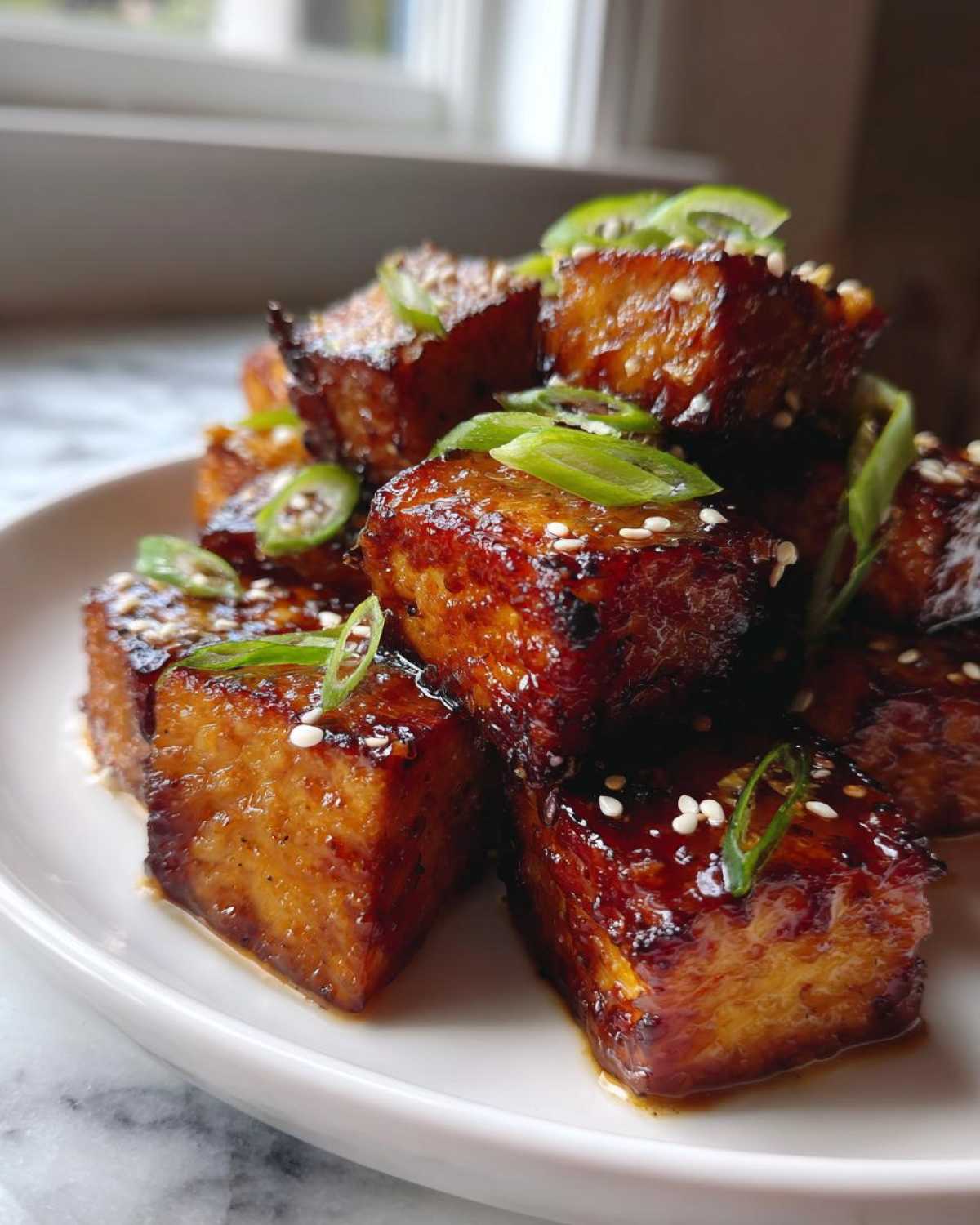 Honey Lemon Garlic Miso Tofu - detail 2