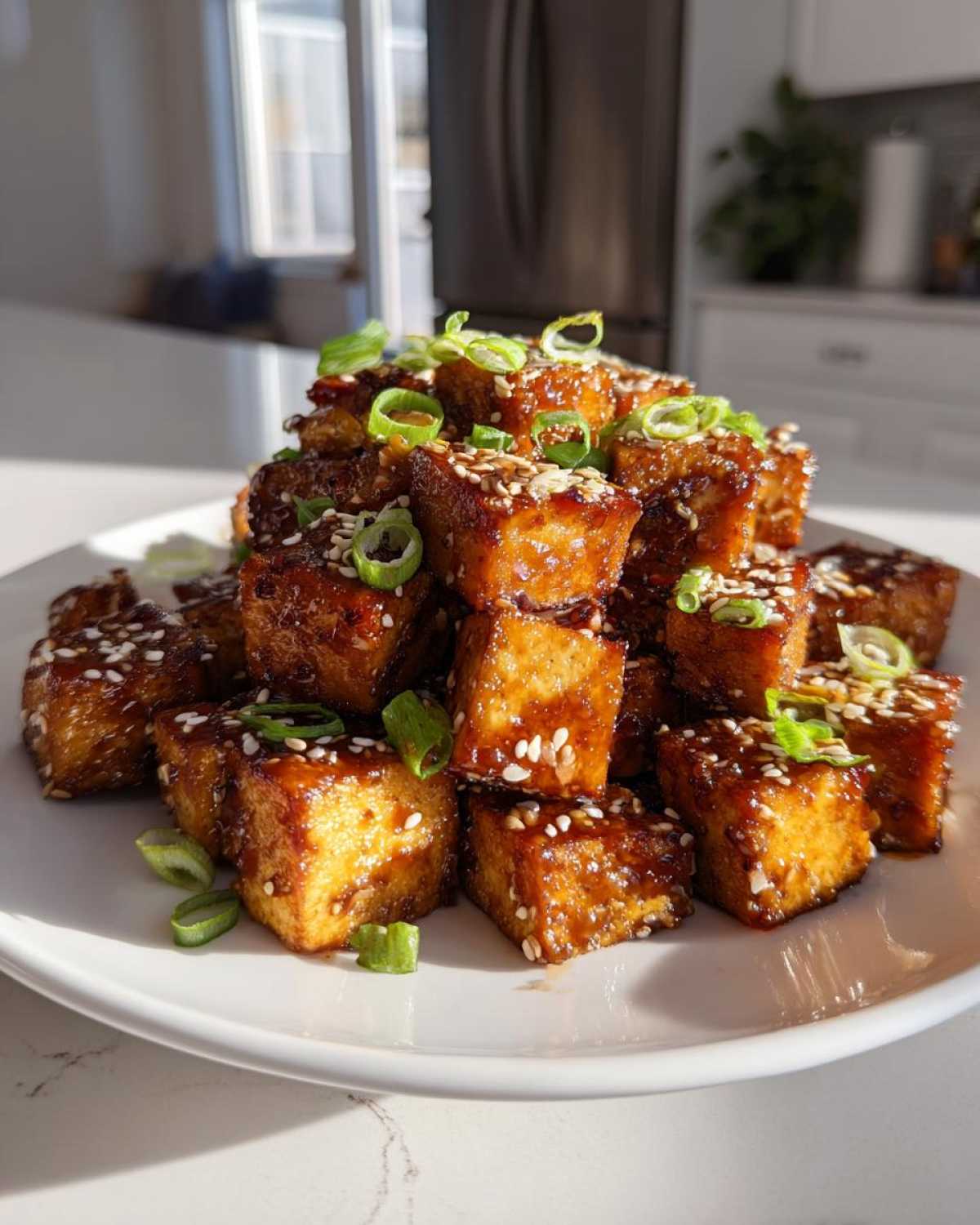 Honey Lemon Garlic Miso Tofu - detail 3