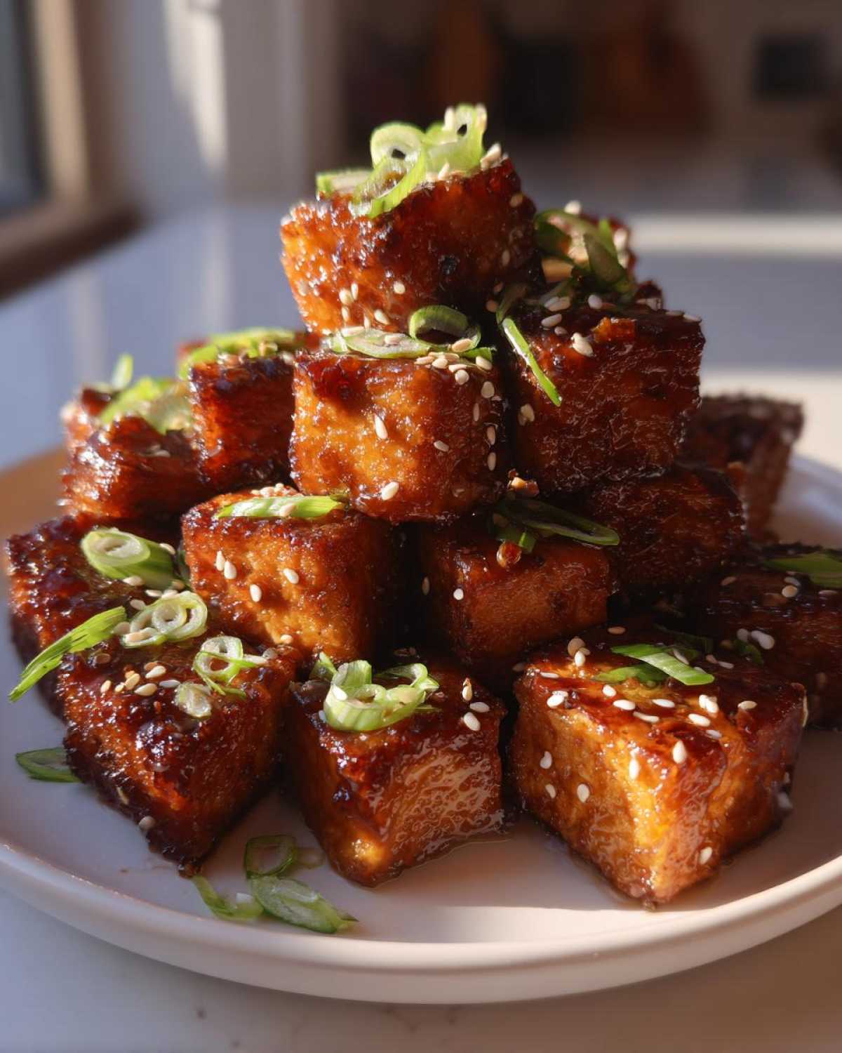 Honey Lemon Garlic Miso Tofu - detail 4