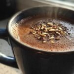Hot Almond Mocha with Dates