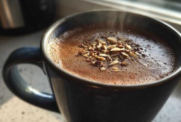 Hot Almond Mocha with Dates
