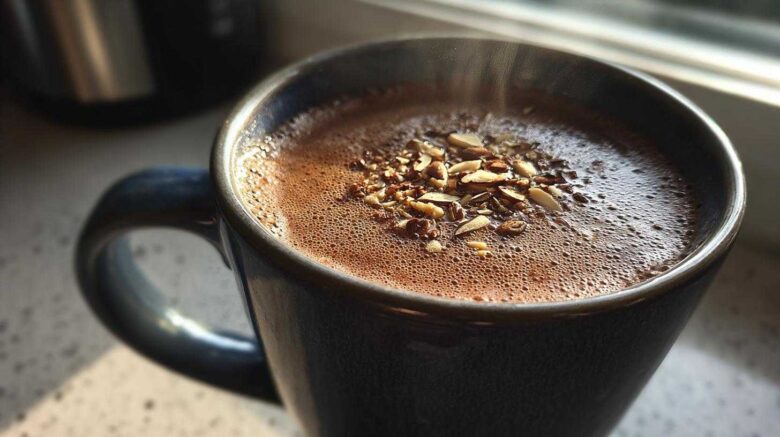 Hot Almond Mocha with Dates