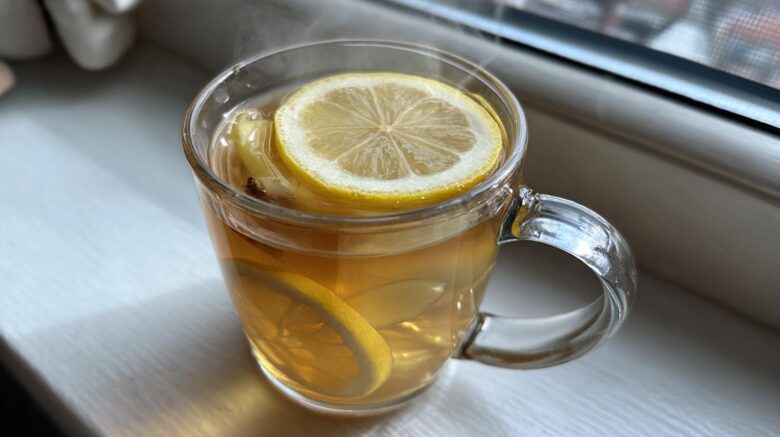 Hot Ginger Lemon Water Detox Drink