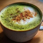 Hot Matcha Almond Milk Latte