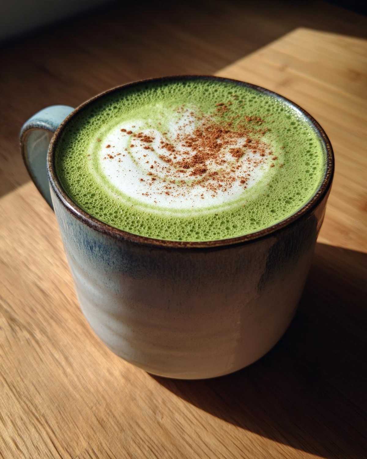 Hot Matcha Almond Milk Latte - detail 3