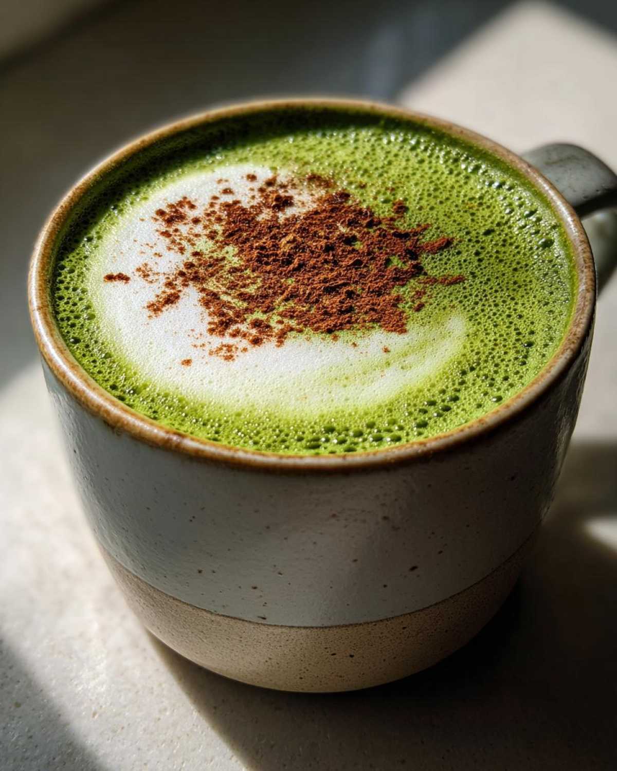 Hot Matcha Almond Milk Latte - detail 4
