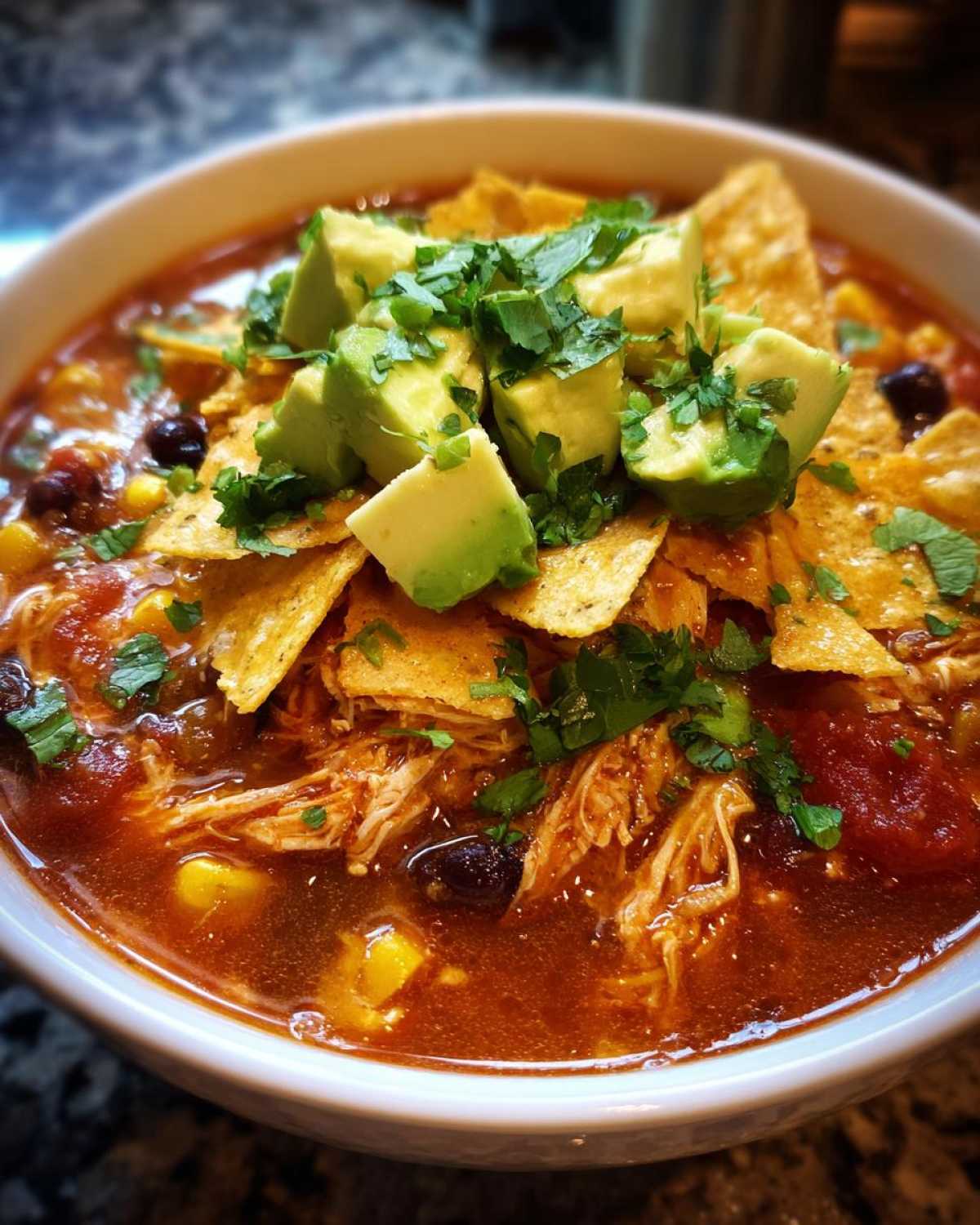 Instant Pot Chicken Tortilla Soup - detail 1