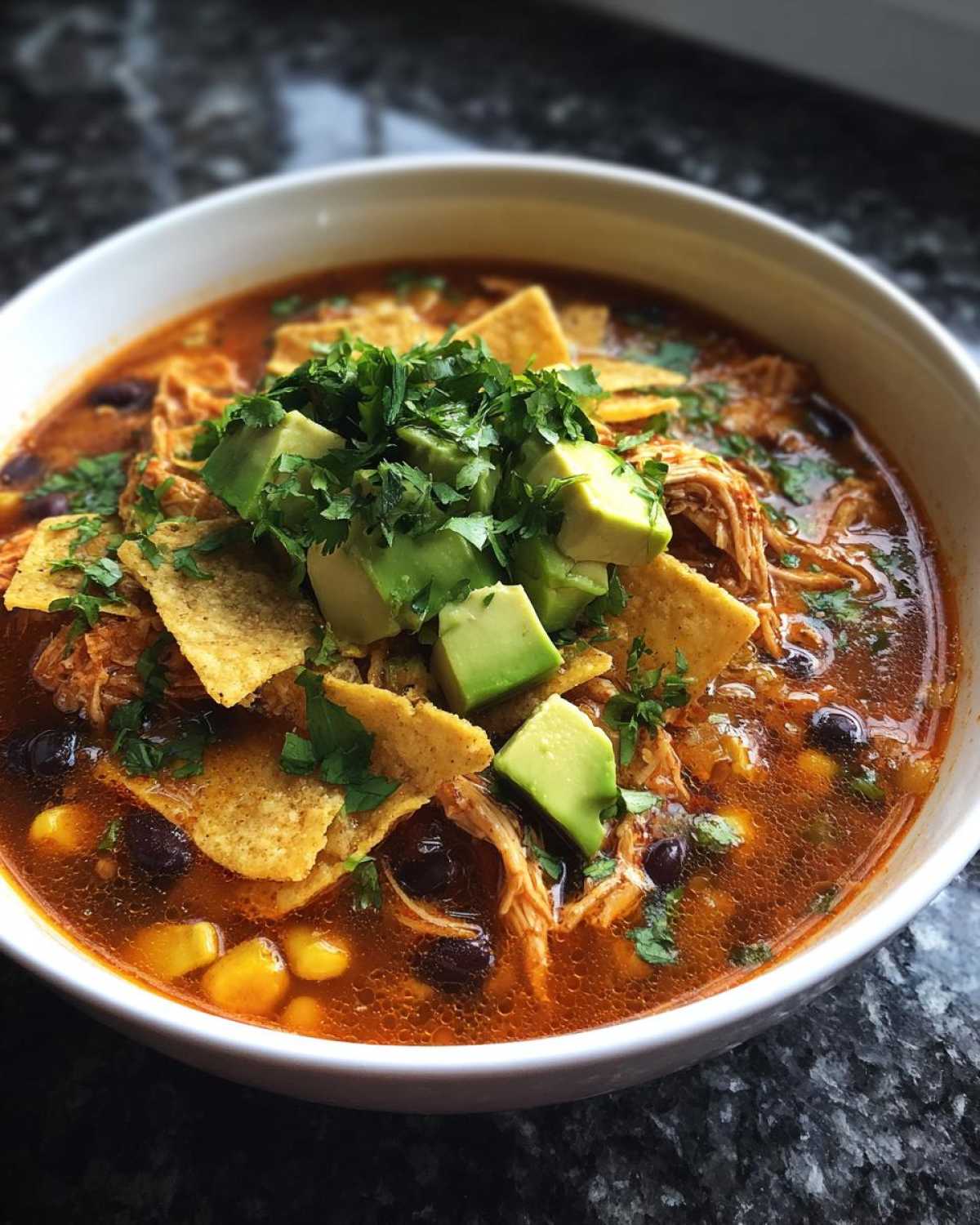 Instant Pot Chicken Tortilla Soup - detail 2