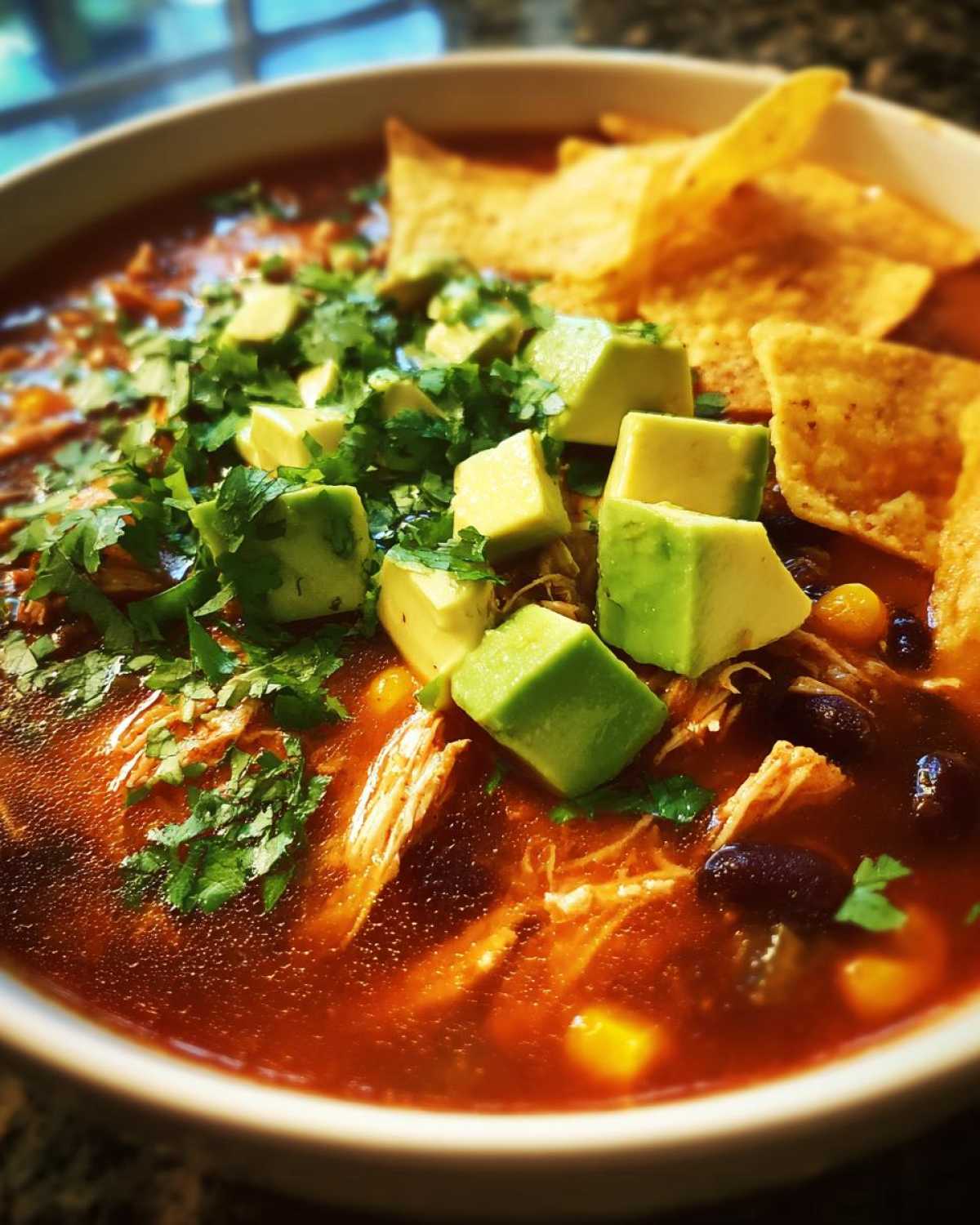 Instant Pot Chicken Tortilla Soup - detail 3