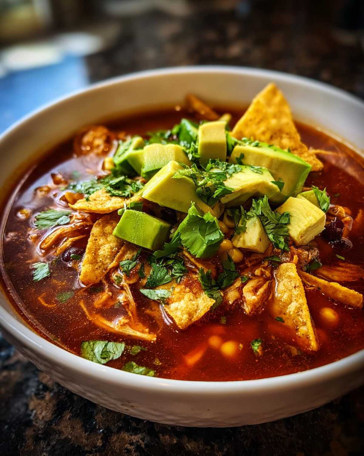 Instant Pot Chicken Tortilla Soup - detail 4
