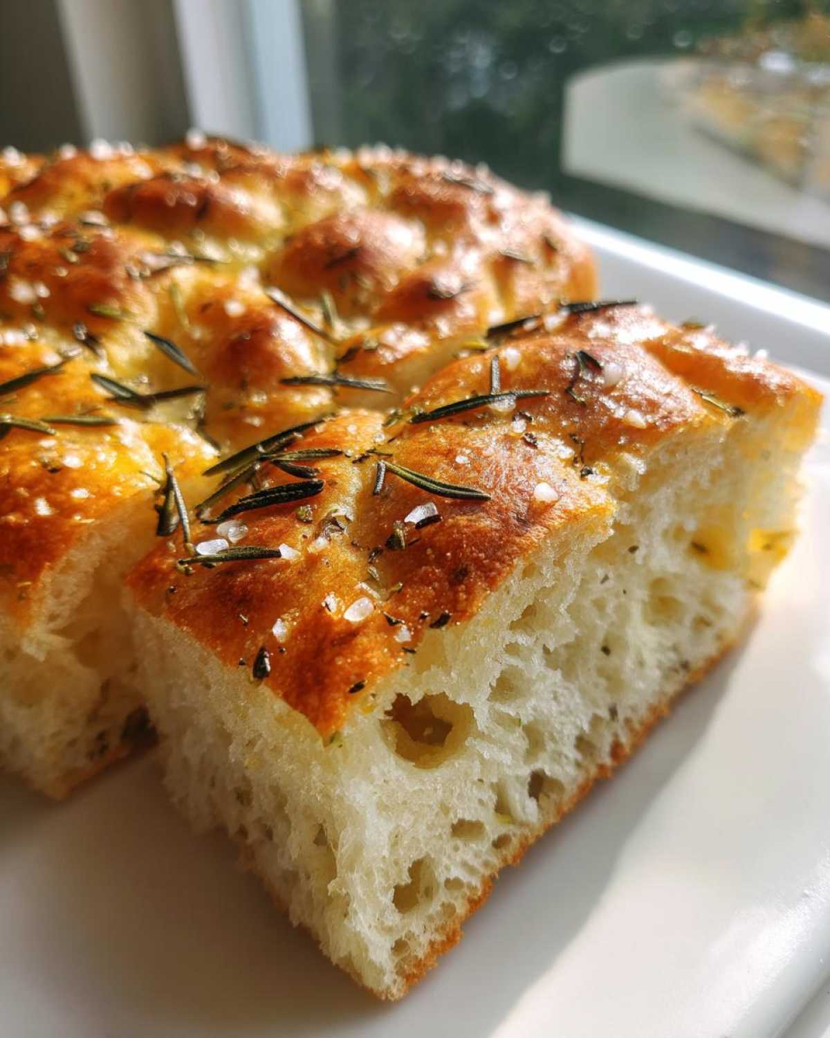 Italian Herb Focaccia Bread (One Bowl) - detail 1