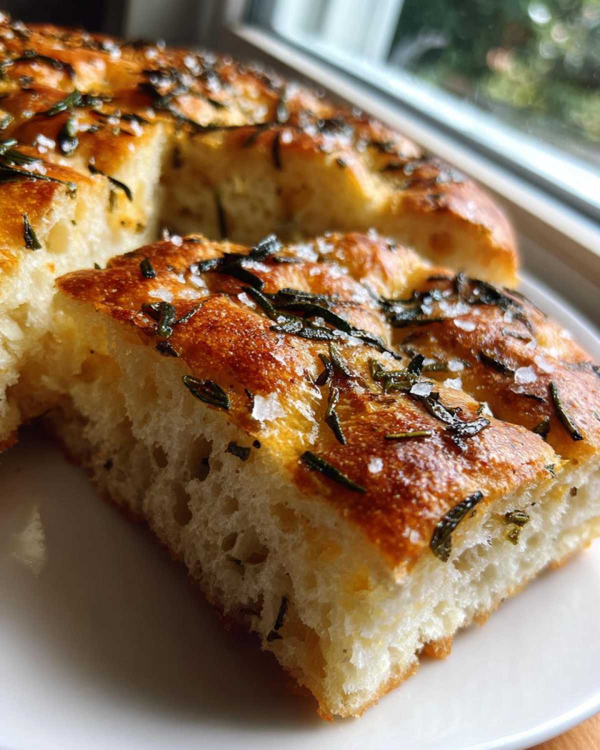 Italian Herb Focaccia Bread (One Bowl) - detail 3