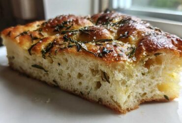 Italian Herb Focaccia Bread (One Bowl)