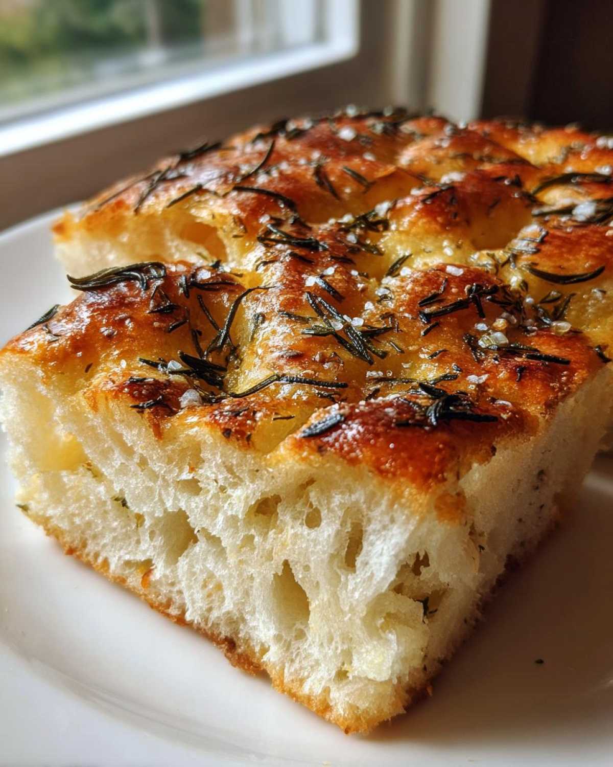 Italian Herb Focaccia Bread (One Bowl) - detail 4