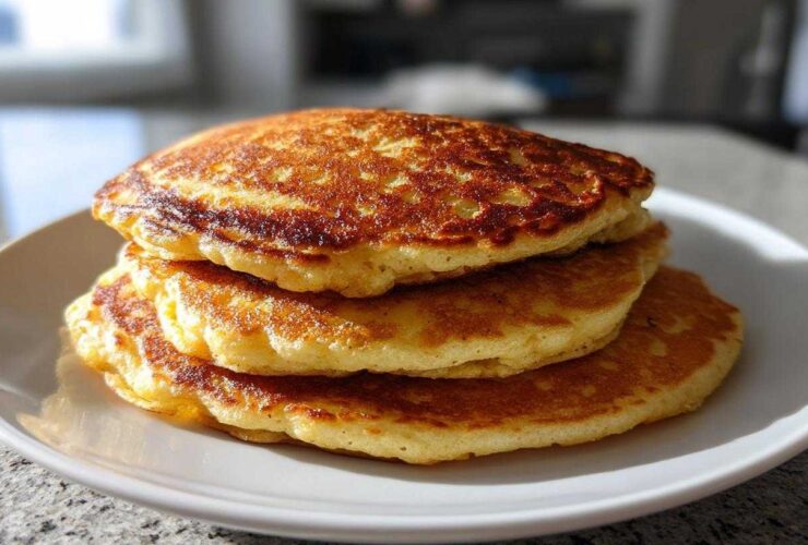 Keto Almond Flour Banana Pancakes