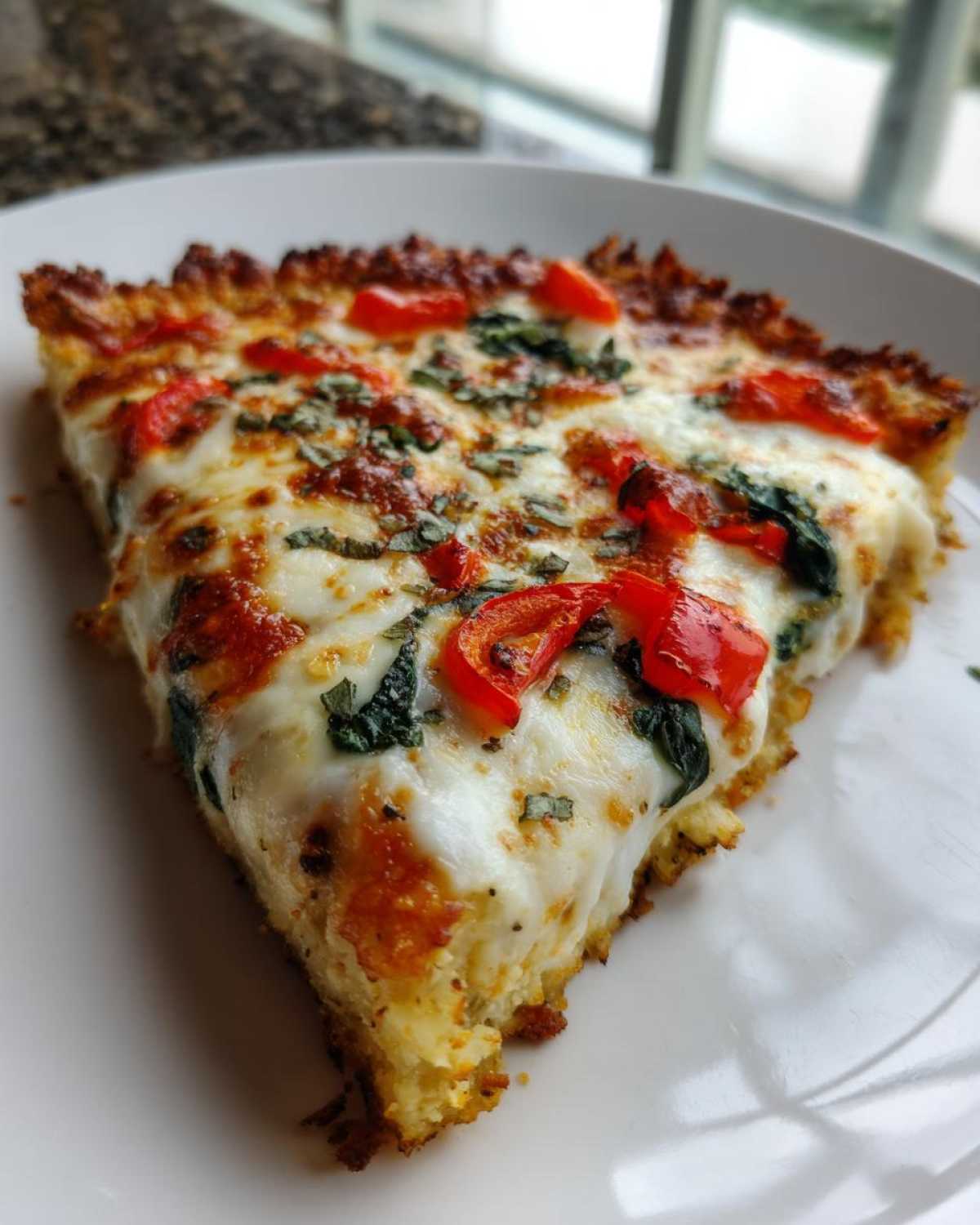 Keto Cauliflower Crust Pizza - detail 1