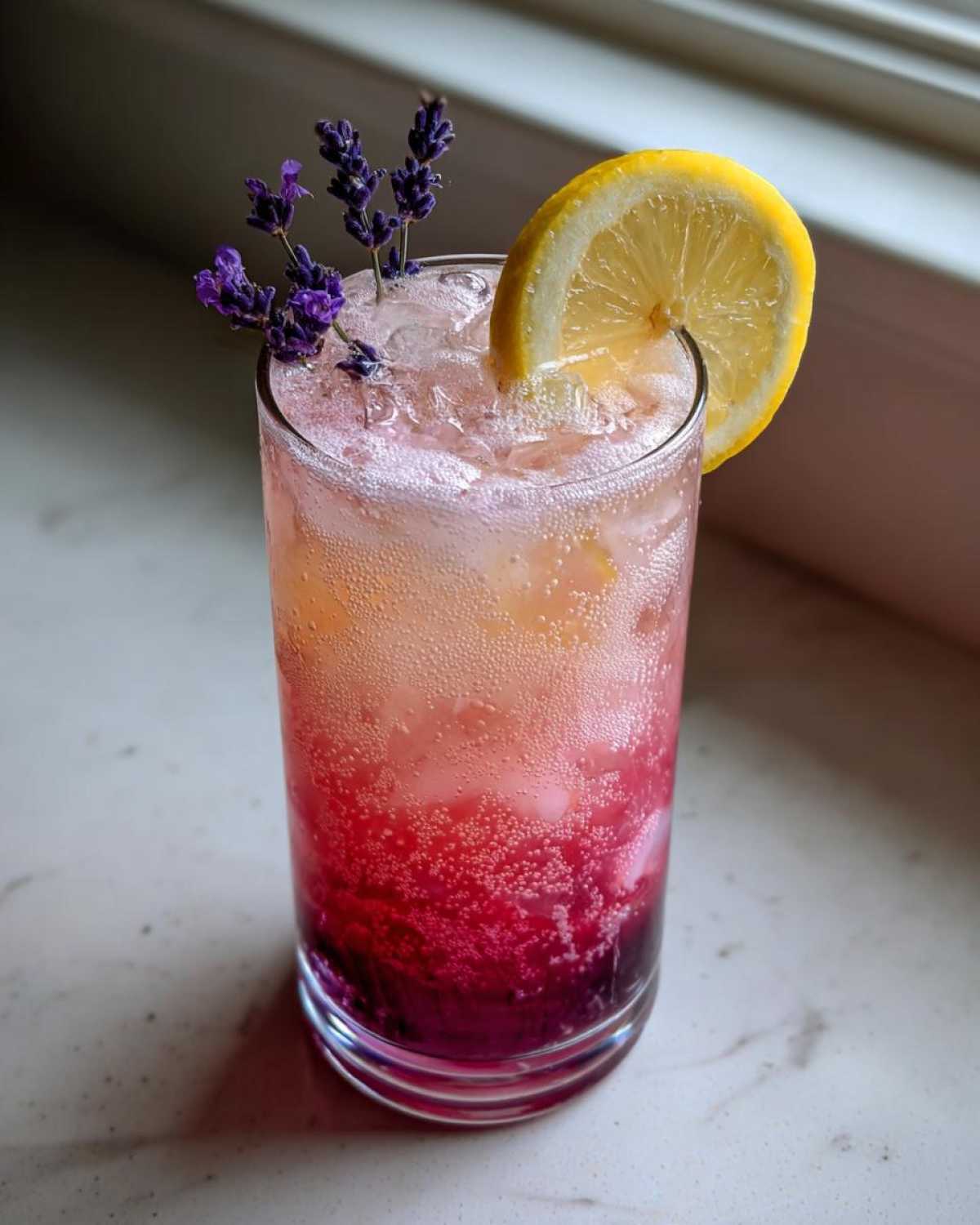 Lavender Strawberry Lemonade Spritzer - detail 2