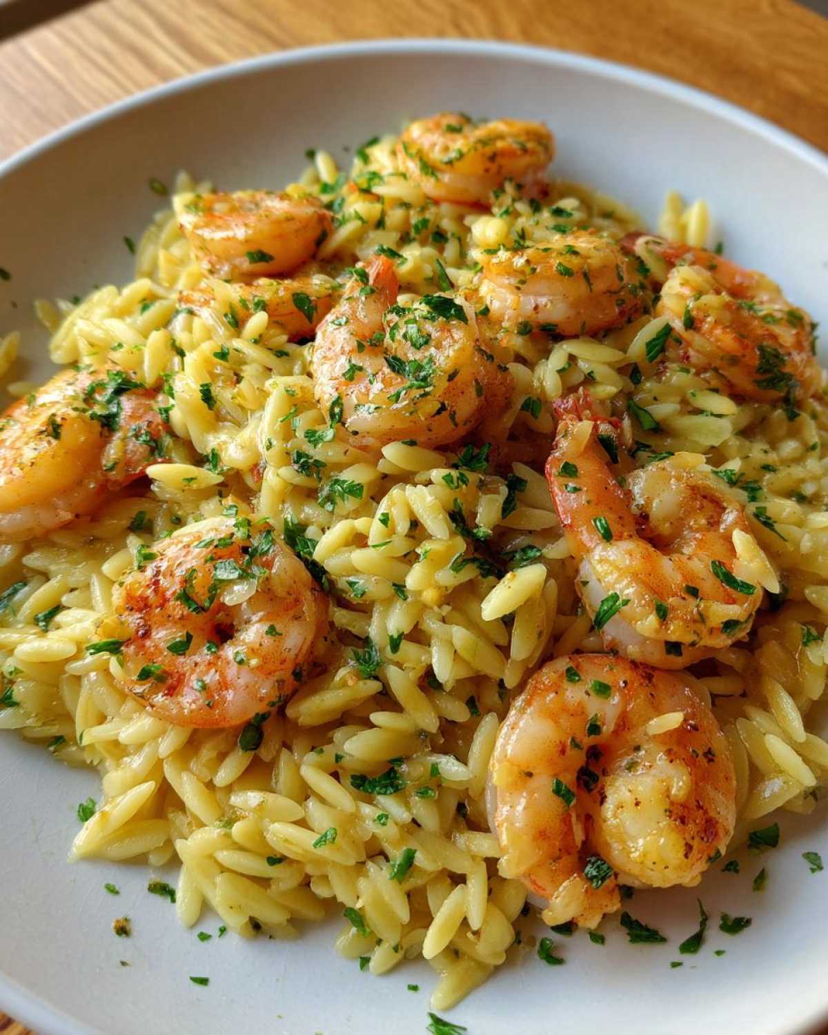 Lemon Garlic Shrimp and Orzo - detail 4