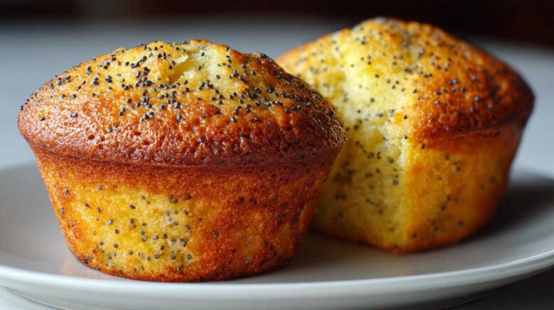 Lemon Poppy Seed Muffins (Low Sugar)