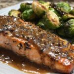 Maple Dijon Salmon with Brussels