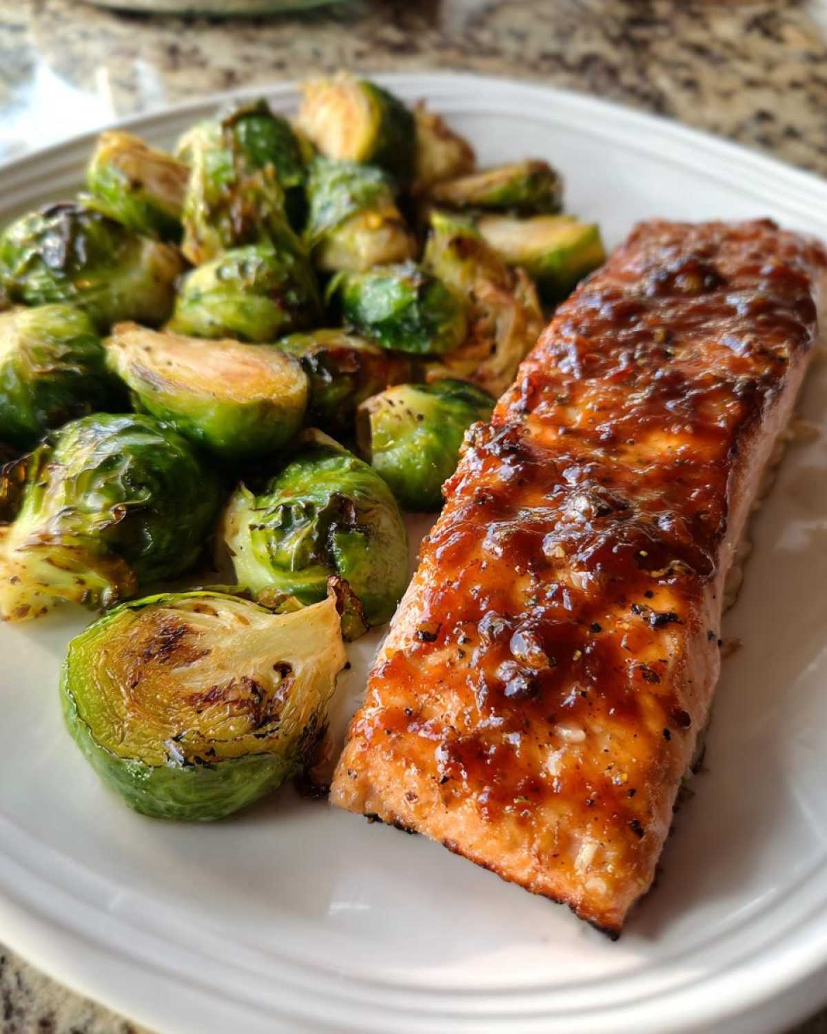 Maple Dijon Salmon with Brussels - detail 3