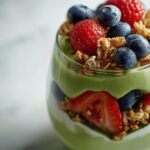 Matcha Avocado Yogurt Parfait