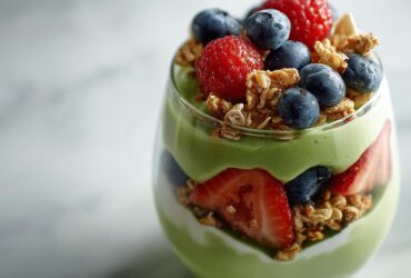 Matcha Avocado Yogurt Parfait