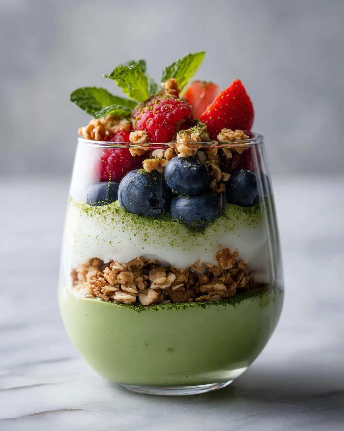 Matcha Avocado Yogurt Parfait - detail 4