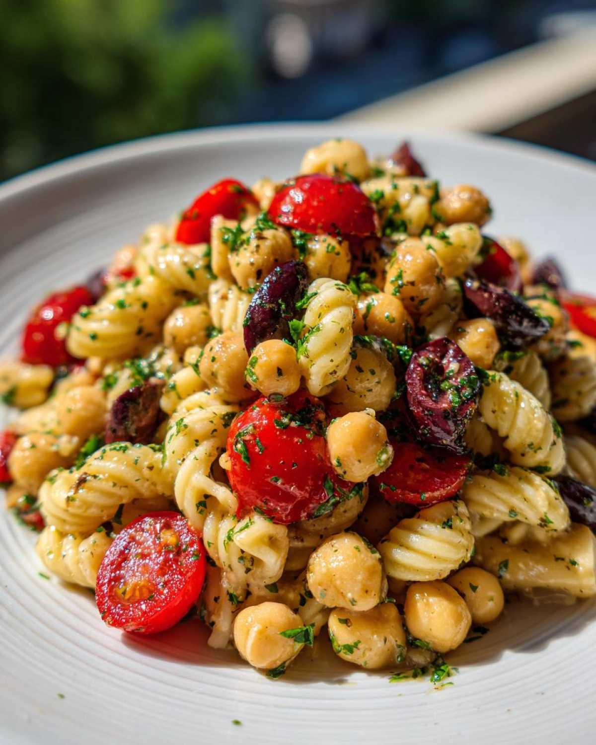 Mediterranean Chickpea Pasta Salad - detail 2