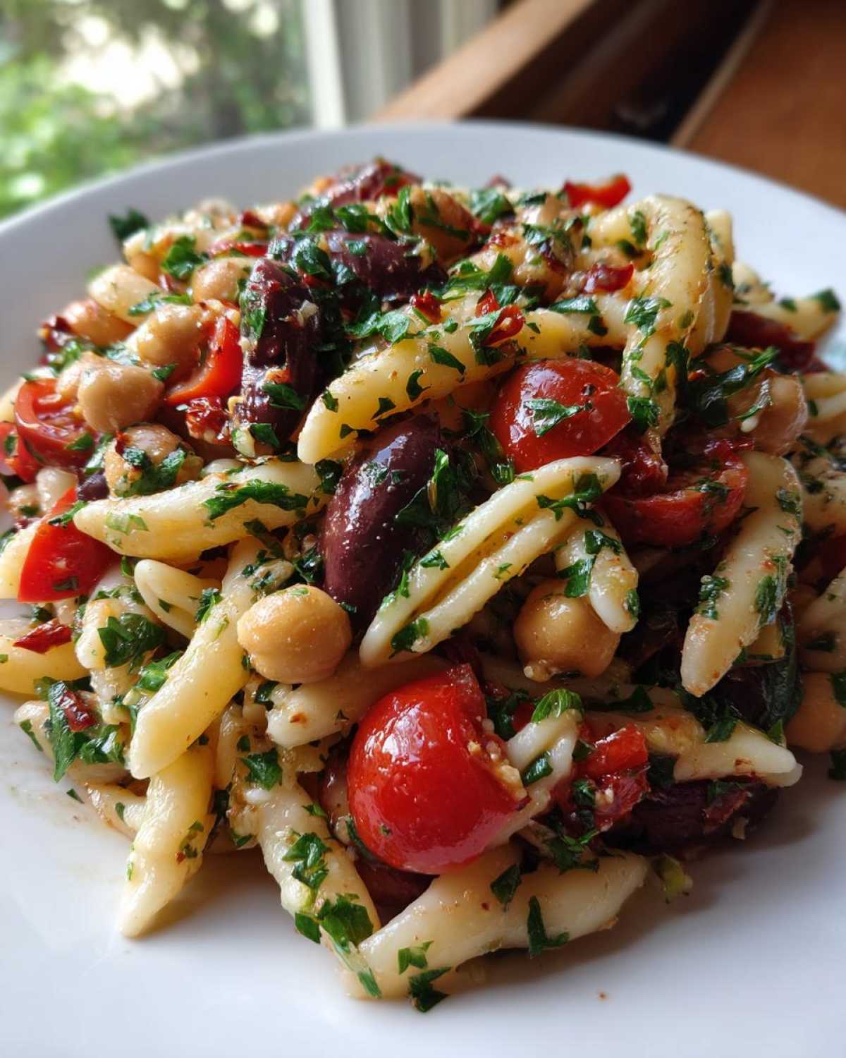 Mediterranean Chickpea Pasta Salad - detail 4