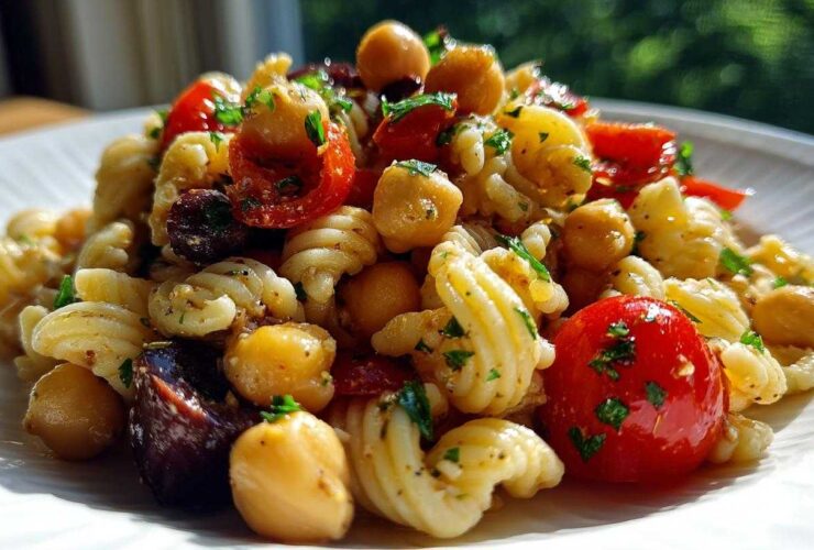 Mediterranean Chickpea Pasta Salad