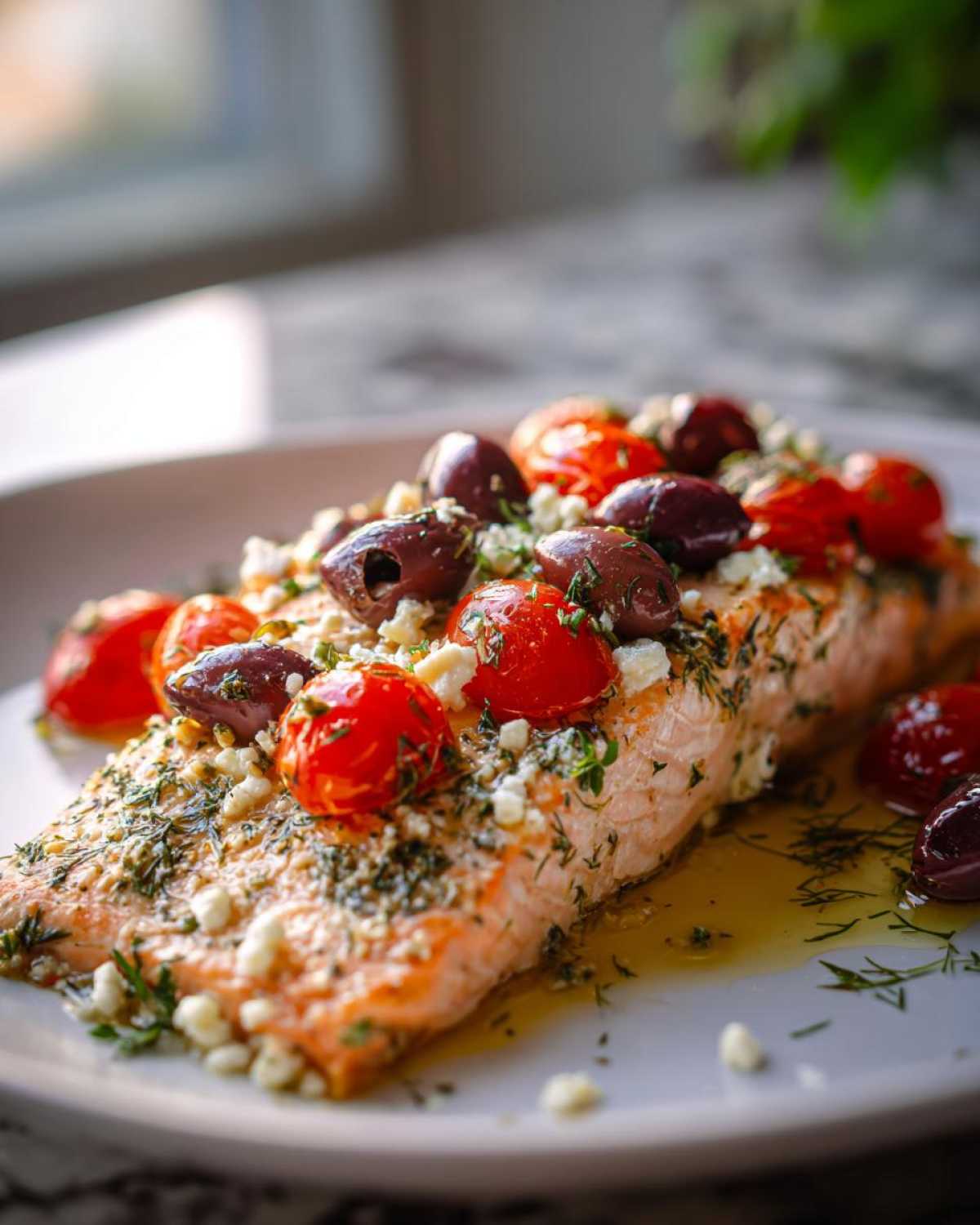 Mediterranean Sheet Pan Salmon - detail 4