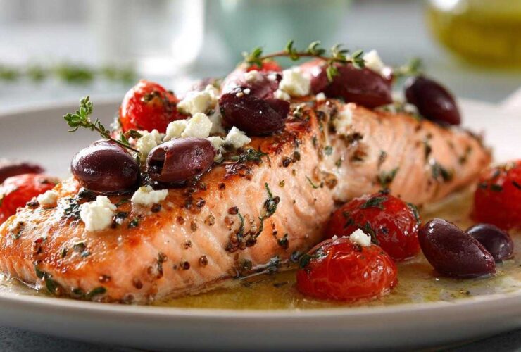 Mediterranean Sheet Pan Salmon