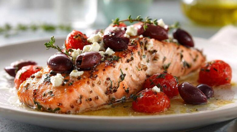 Mediterranean Sheet Pan Salmon